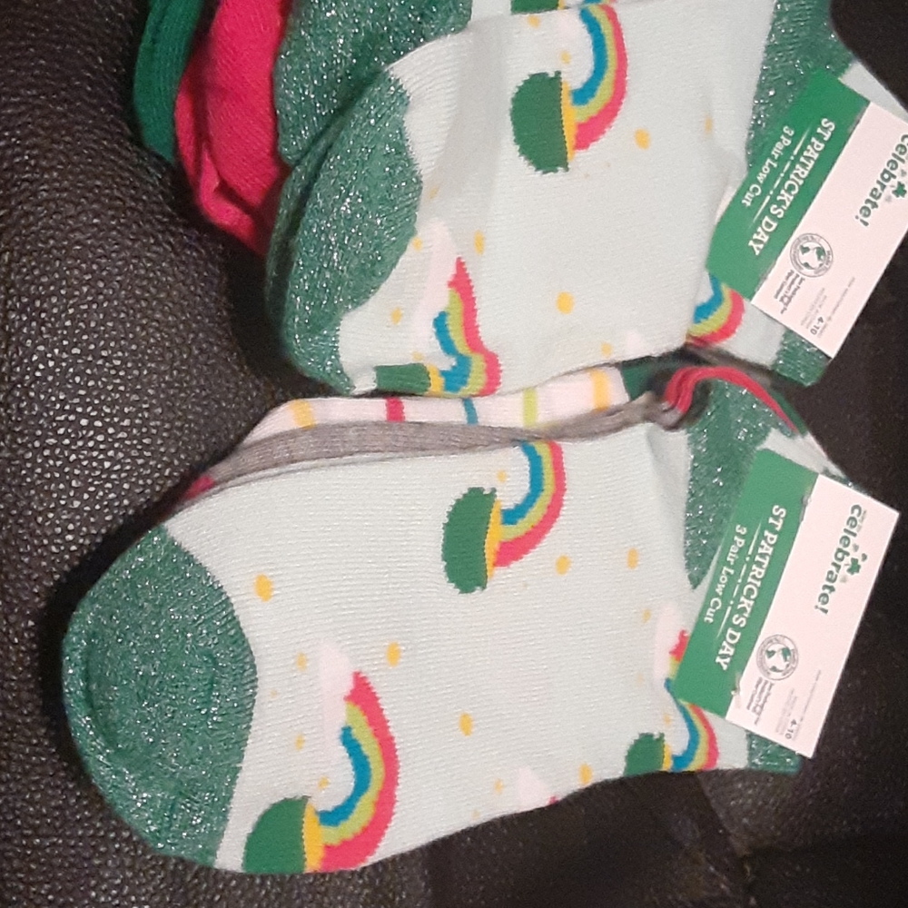 Six pairs of Saint Patrick's Day socks
